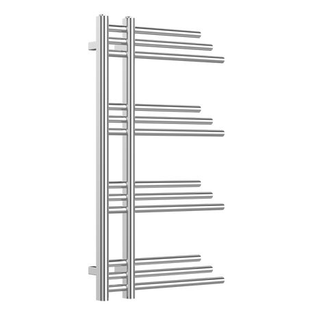 Kartell K-VIT New York chrome towel rail with open-ended stepped bars