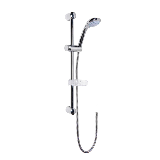 Nuie Shower Slide Rail Kit – 595mm High – Chrome