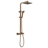 Nuie Dual Thermostatic Bar Shower Valve – Brushed Bronze