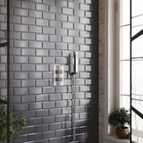 Nuie Square Twin Thermostatic Shower Valve – Chrome