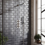 Nuie Triple Thermostatic Shower Valve – Chrome