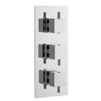 Nuie Triple Thermostatic Shower Valve With Diverter – Chrome
