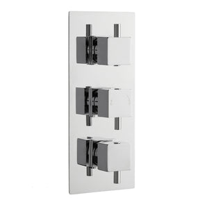 Nuie Triple Thermostatic Shower Valve With Diverter – Chrome