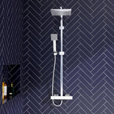 Nuie Thermostatic Bar Dual Shower Valve – Chrome