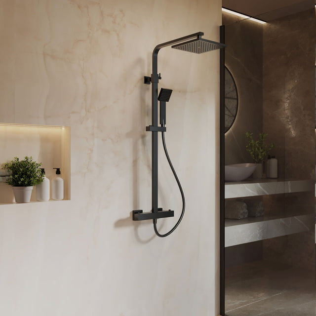 Nuie Thermostatic Bar Dual Shower Valve Shower Kit