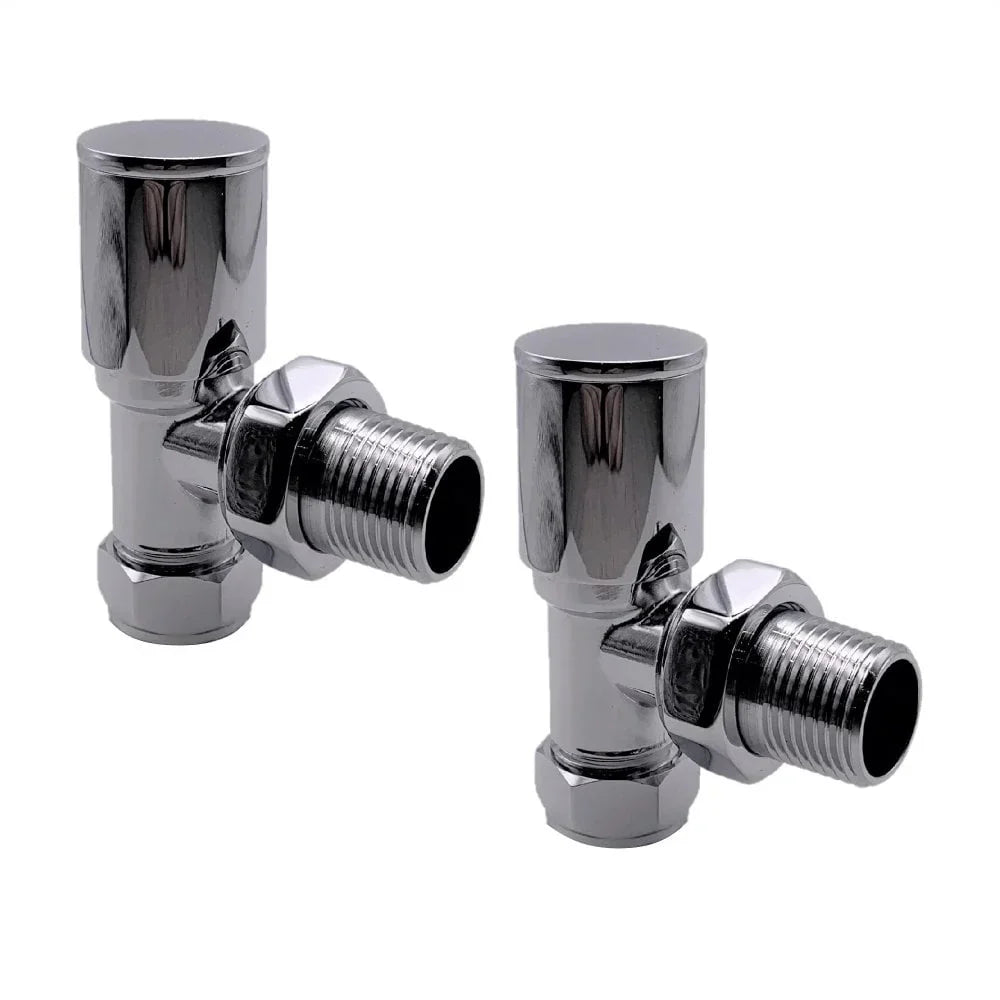 Kartell K-VIT Radiator Valve Angled 15mm (Pair) Chrome