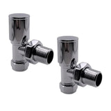Kartell K-VIT Radiator Valve Angled 15mm (Pair) Chrome