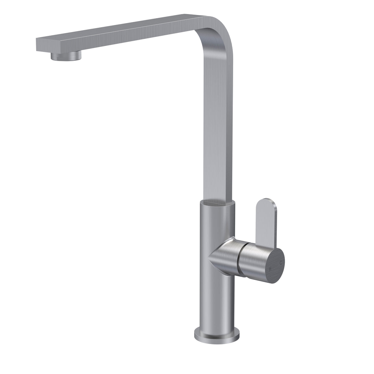 Nuie Churni Square Kitchen Mono Basin Mixer Single Lever – Chrome, Matt Black, Brushed Nickel or Brushed Brass, photo 4