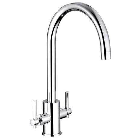 Nuie Charnel Two Handle Sink Mixer Tap – Chrome