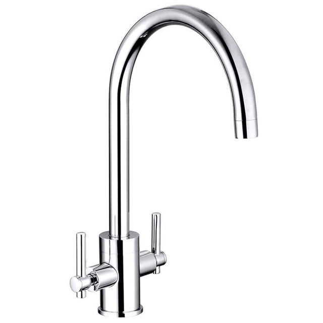 Nuie Charnel Two Handle Sink Mixer Tap – Chrome