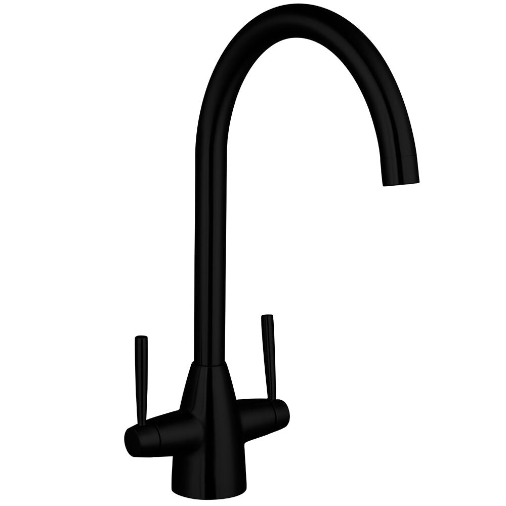 Nuie Two Handle Kitchen Mixer Tap – Brushed Gold, Chrome, Black or Brushed Nickel, photo 3