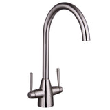 Nuie Two Handle Kitchen Mixer Tap – Brushed Gold, Chrome, Black or Brushed Nickel, photo 4
