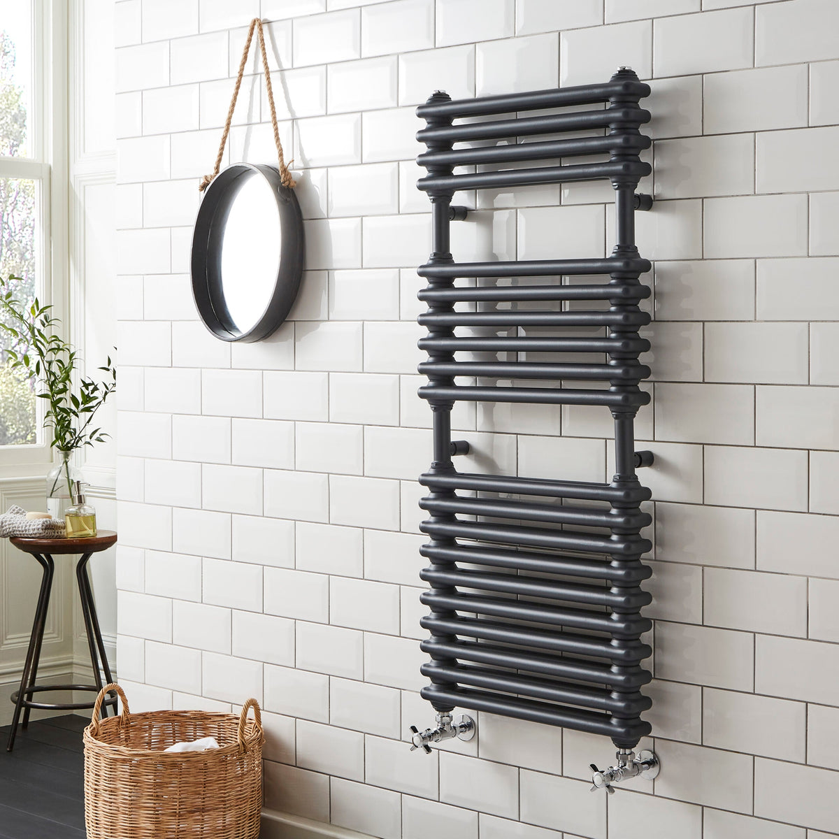 Kartell K-VIT Kolumn towel rail in anthracite