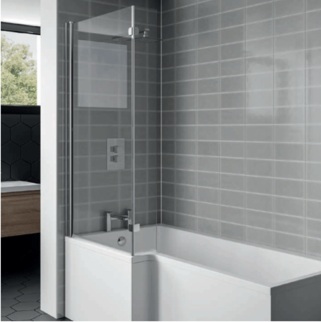 Kartell K-VIT Koncept L Shaped Elite Shower Bath Screen (KONLE)