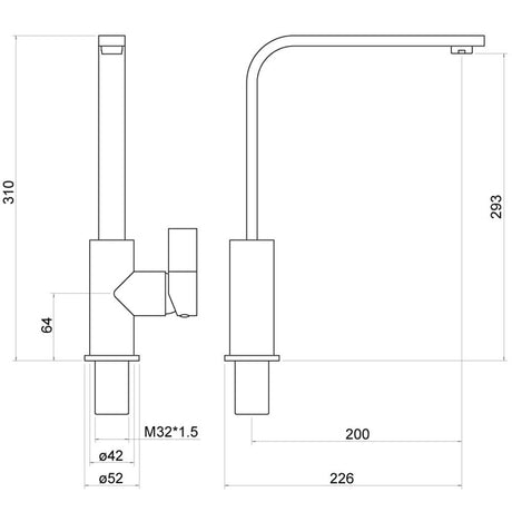 Nuie Single Lever Kitchen Tap, photo 6
