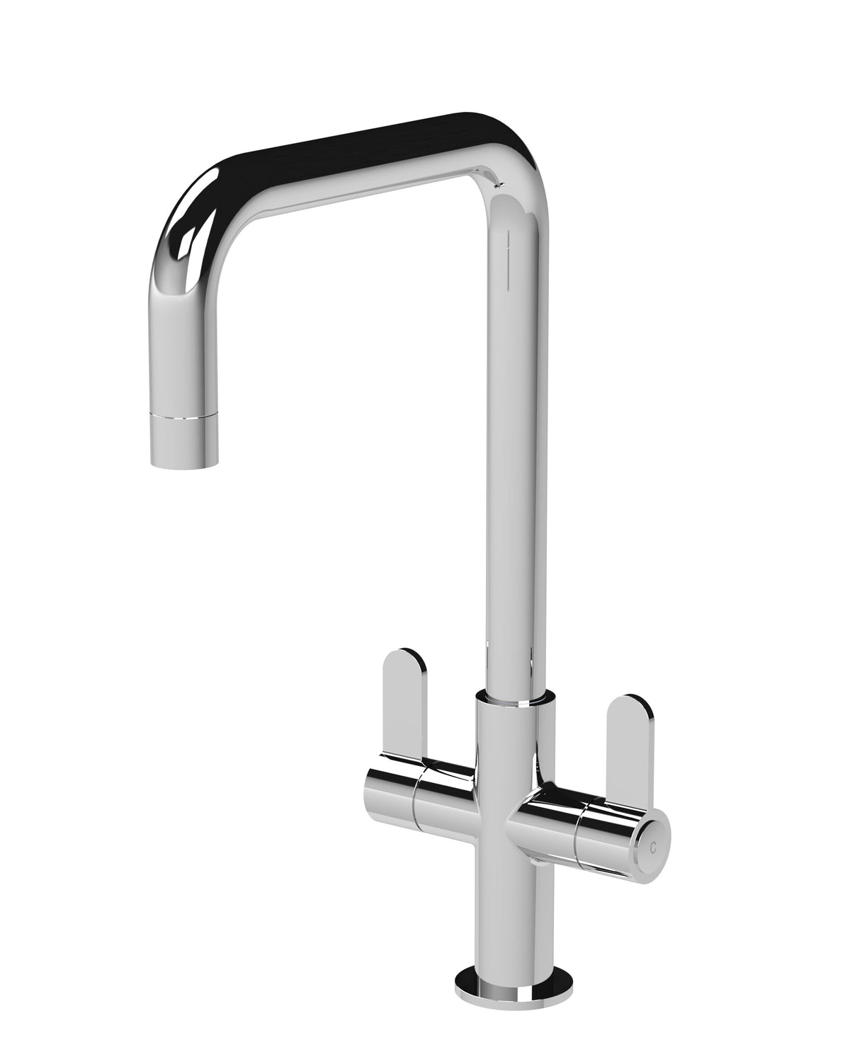 Nuie Kosi Twin Kitchen Mono Basin Mixer – Chrome, Matt Black, Brushed Nickel or Brushed Brass, photo 2