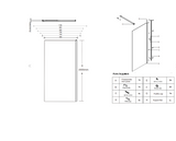 Kartell K-VIT KV8 Wetroom Screen With Profile Kit (Wall Profile & Bracing Bar) Chrome (All Sizes)