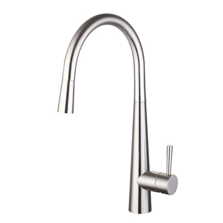 Nuie Ziro Pull Out Single Lever Sink Mixer – Brushed Gold, Chrome, Black or Brushed Nickel, photo 2