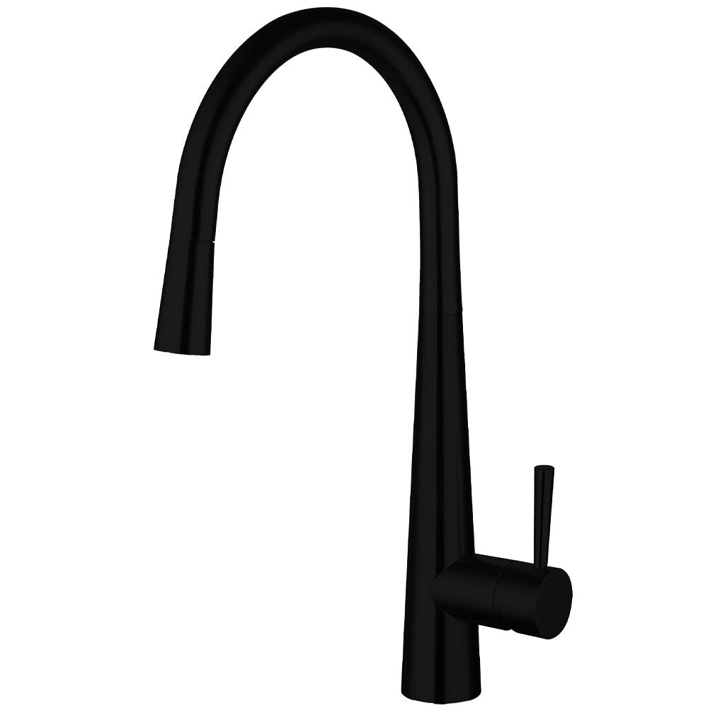 Nuie Ziro Pull Out Single Lever Sink Mixer – Brushed Gold, Chrome, Black or Brushed Nickel, photo 3