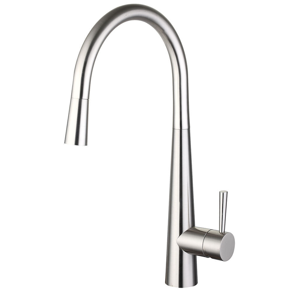 Nuie Ziro Pull Out Single Lever Sink Mixer – Brushed Gold, Chrome, Black or Brushed Nickel, photo 4