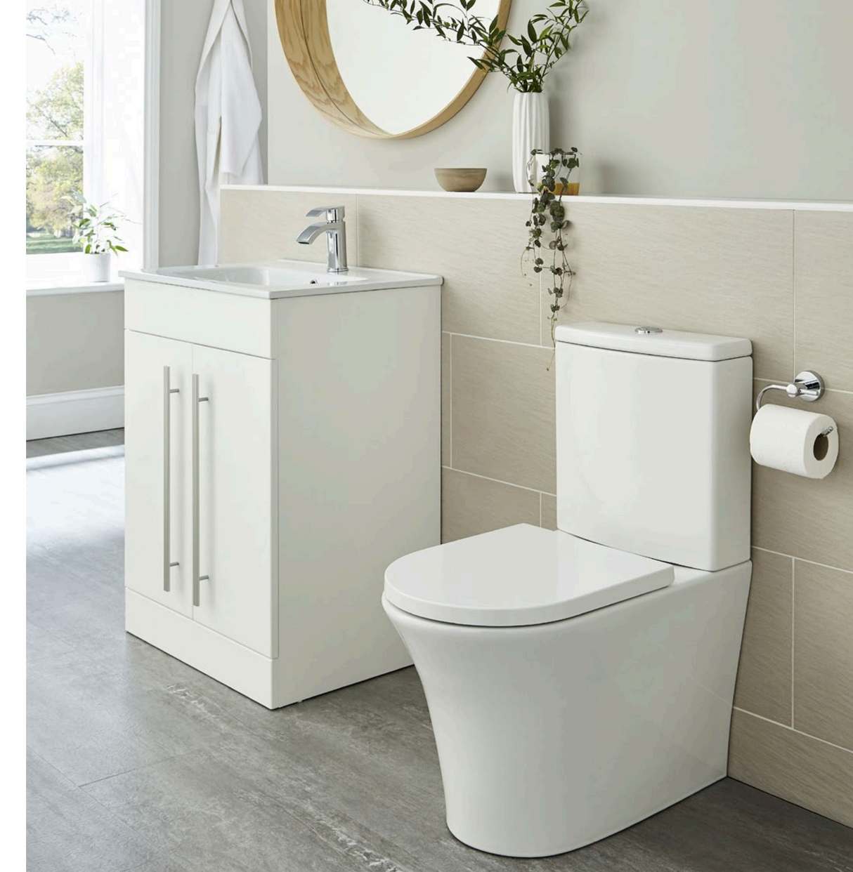 Kartell K-VIT Kameo Close Coupled Close to Wall Pan - White Gloss (POT541KA)