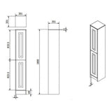 Kartell K-VIT Astley Floor Standing Side Unit - Matt Grey (FUR538AS)