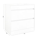 Kartell K-VIT City 800mm Floor Standing Unit With Ceramic Basin - Storm Grey Gloss (FUR715CI-FUR060PU)