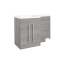 Kartell K-VIT Matrix 2 Door L-Shaped Furniture Pack 1100mm, Left Hand - Silver Oak