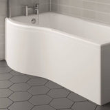 Kartell K-VIT Oblique P-Shaped Shower Bath Front Panel 1700mm (BAT162OB)