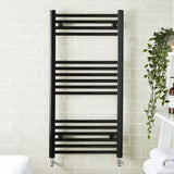 Kartell K-VIT Straight Black Heated Towel Rail