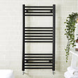 Kartell K-VIT Straight Black Heated Towel Rail