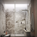 Kartell K-VIT KV8 Wetroom Screen Ceiling Post 2m (plus 1m) Chrome (KON201WP)