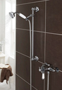 Kartell K-VIT Klassique Option 4 Thermostatic Exposed Shower with Adjustable Slide Rail Kit