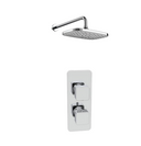 Kartell K-VIT Kolt Option 3 concealed thermostatic shower with fixed overhead drencher in Chrome