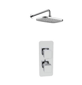 Kartell K-VIT Kolt Option 3 Thermostatic Concealed Shower with Fixed Overhead Drencher- Chrome (SHO303KCP-SHO305KCP)