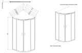 Kartell K-VIT Koncept 1200x800mm Offset Quadrant Enclosure 6mm (6KON128Q)