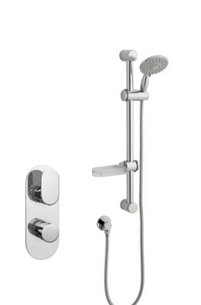 Kartell K-VIT Logik Option 1 Thermostatic Shower with Slide Rail Kit