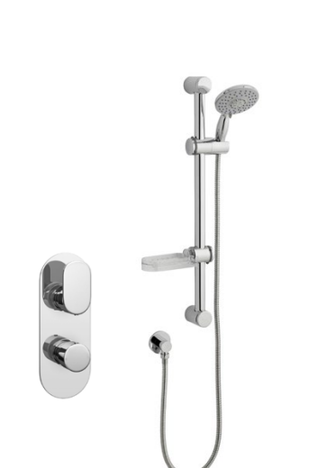 Kartell K-VIT Logik Option 1 Thermostatic Shower with Slide Rail Kit