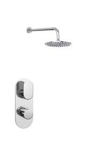 Kartell K-VIT Logik Option 2 Thermostatic Shower with Fixed Overhead Drencher