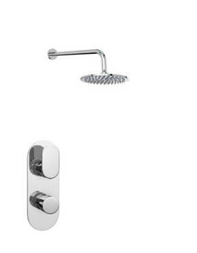 Kartell K-VIT Logik Option 2 Thermostatic Shower with Fixed Overhead Drencher