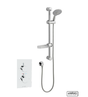 Kartell K-VIT Plan Option 1 Thermostatic Concealed Shower with Adjustable Slide Rail Kit