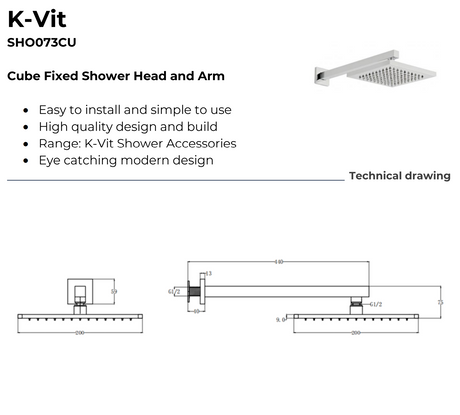 Kartell K-VIT Pure Option 2 Shower Head