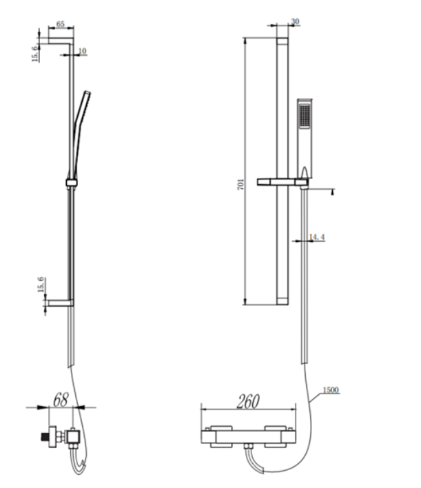 Kartell K-VIT Pure Option 4 Dimensions