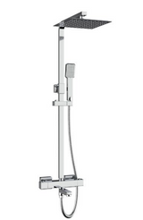 Kartell K-VIT Pure Option 7 Thermostatic Bar Shower with Rigid Riser & Bath Filler Spout (SHO031PU)