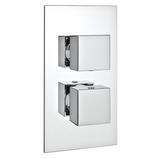 Kartell K-VIT Pure Option 3 Thermostatic Concealed Shower with Slide Rail Kit & Overhead Drencher (SHO027PR-SHO070CU-SHO091OE-SHO073CU)