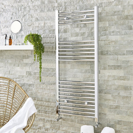 Kartell K-VIT Straight Chrome Heated Towel Rail