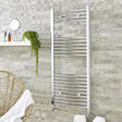 Kartell K-VIT Straight Chrome Heated Towel Rail