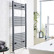 Kartell K-VIT Straight Textured Grey Heated Towel Rail