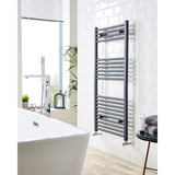 Kartell K-VIT Straight Textured Grey Heated Towel Rail