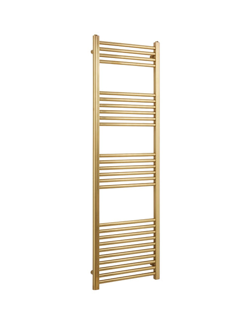 Kartell K-VIT Straight Brushed Brass Heated Towel Rail